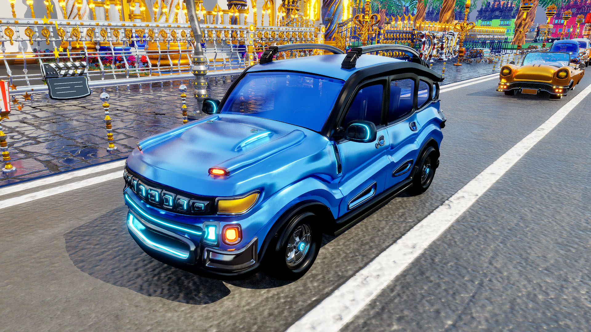 Azure SUV from the Goldanniyatech open-world game