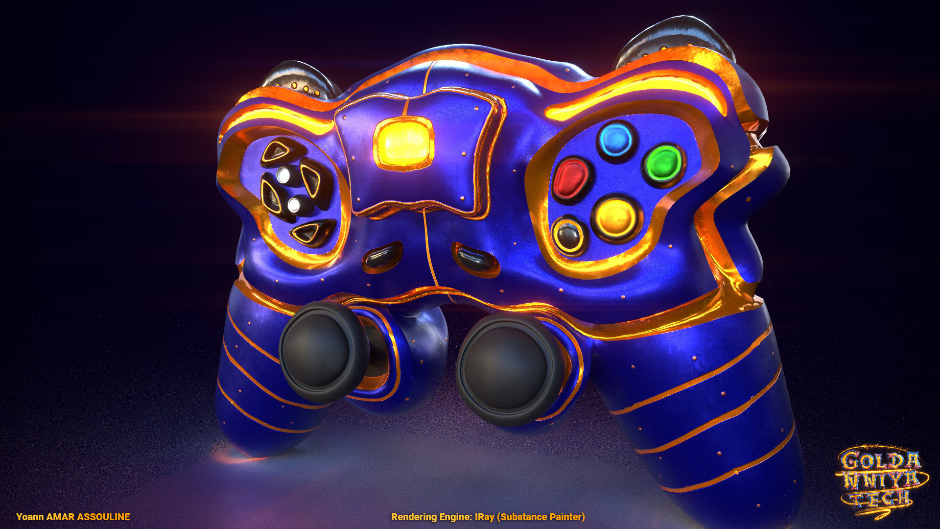 Goldanniyatech Fantasia Gamepad Render