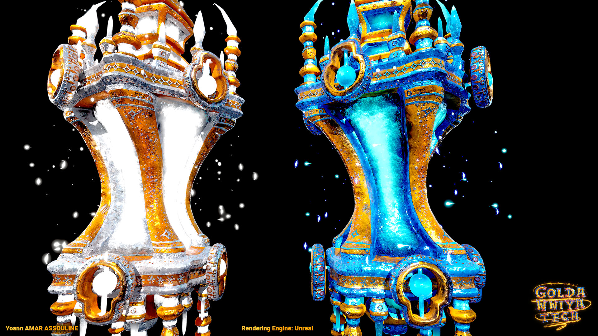 Goldanniyatech Gate Light Render