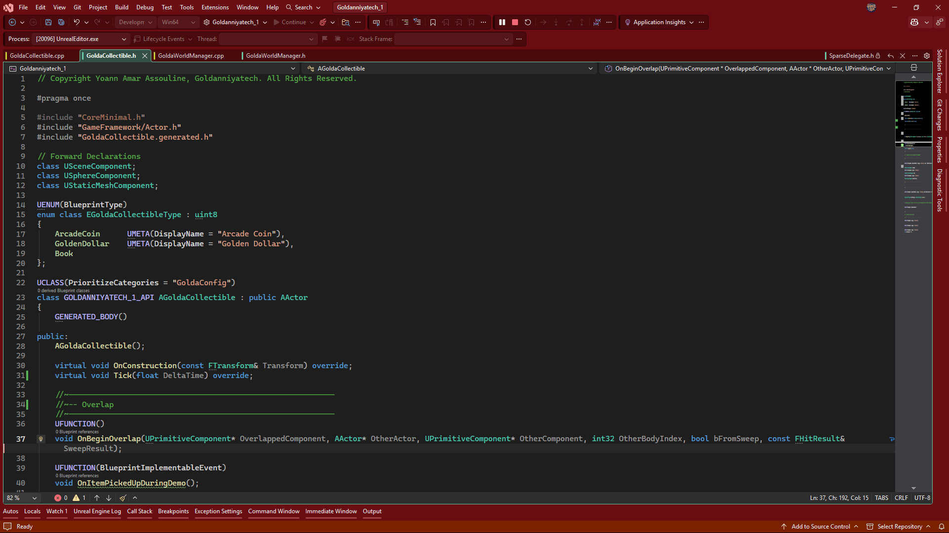 Unreal C++ gameplay code