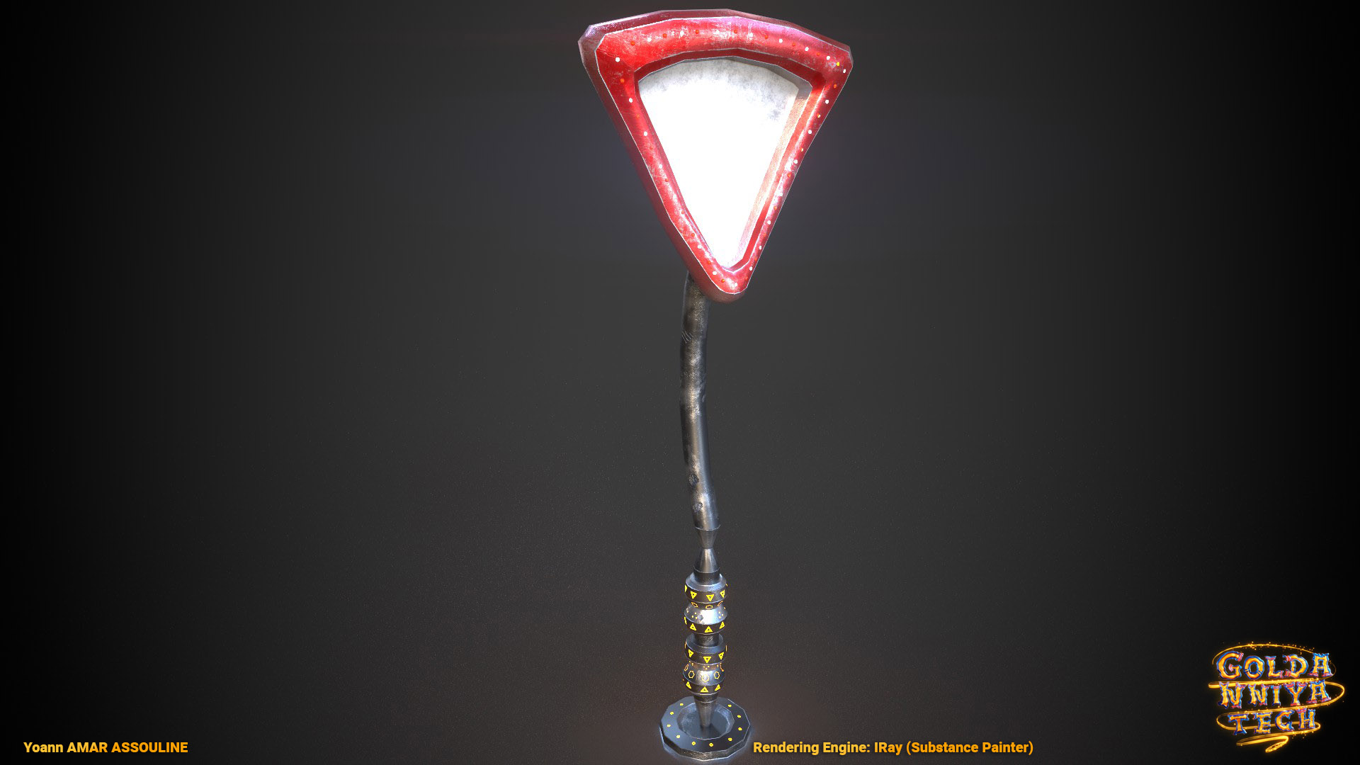 Goldanniyatech Yield Sign Render