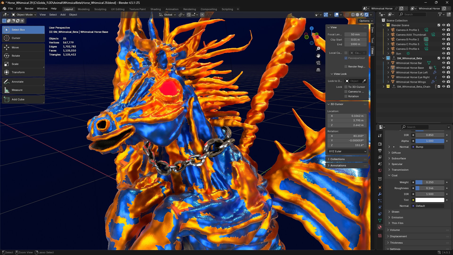 Magical horse from the game Goldanniyatech