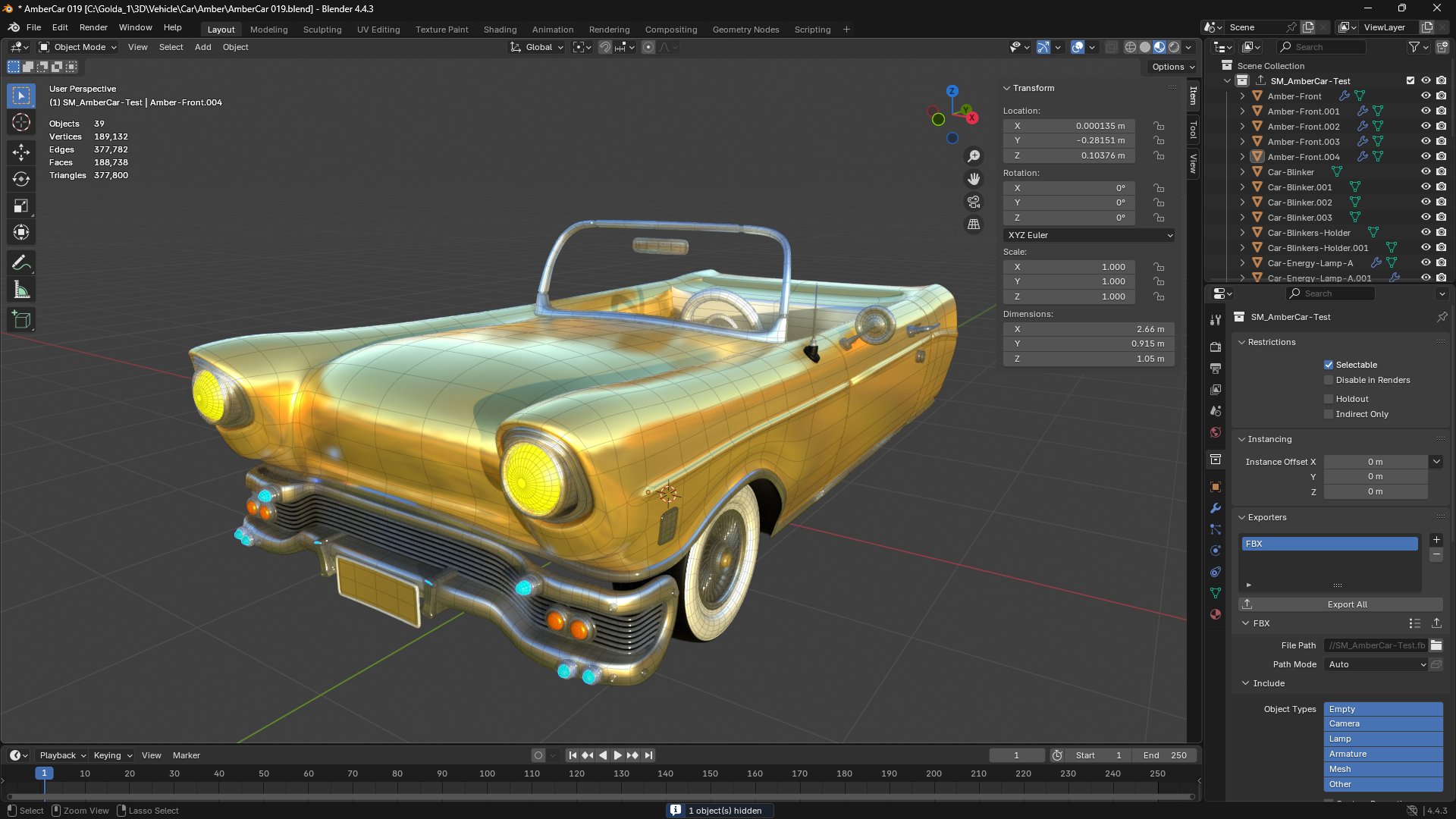 Amber Car from Goldanniyatech