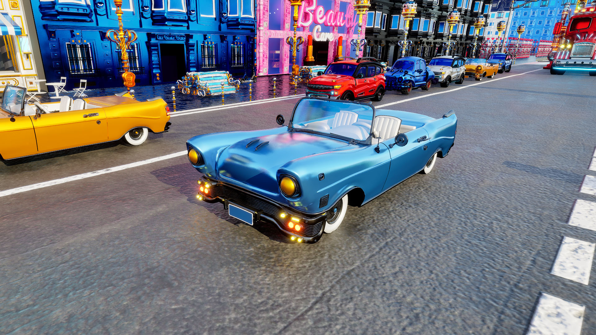 Amber Car from the Goldanniyatech open-world game
