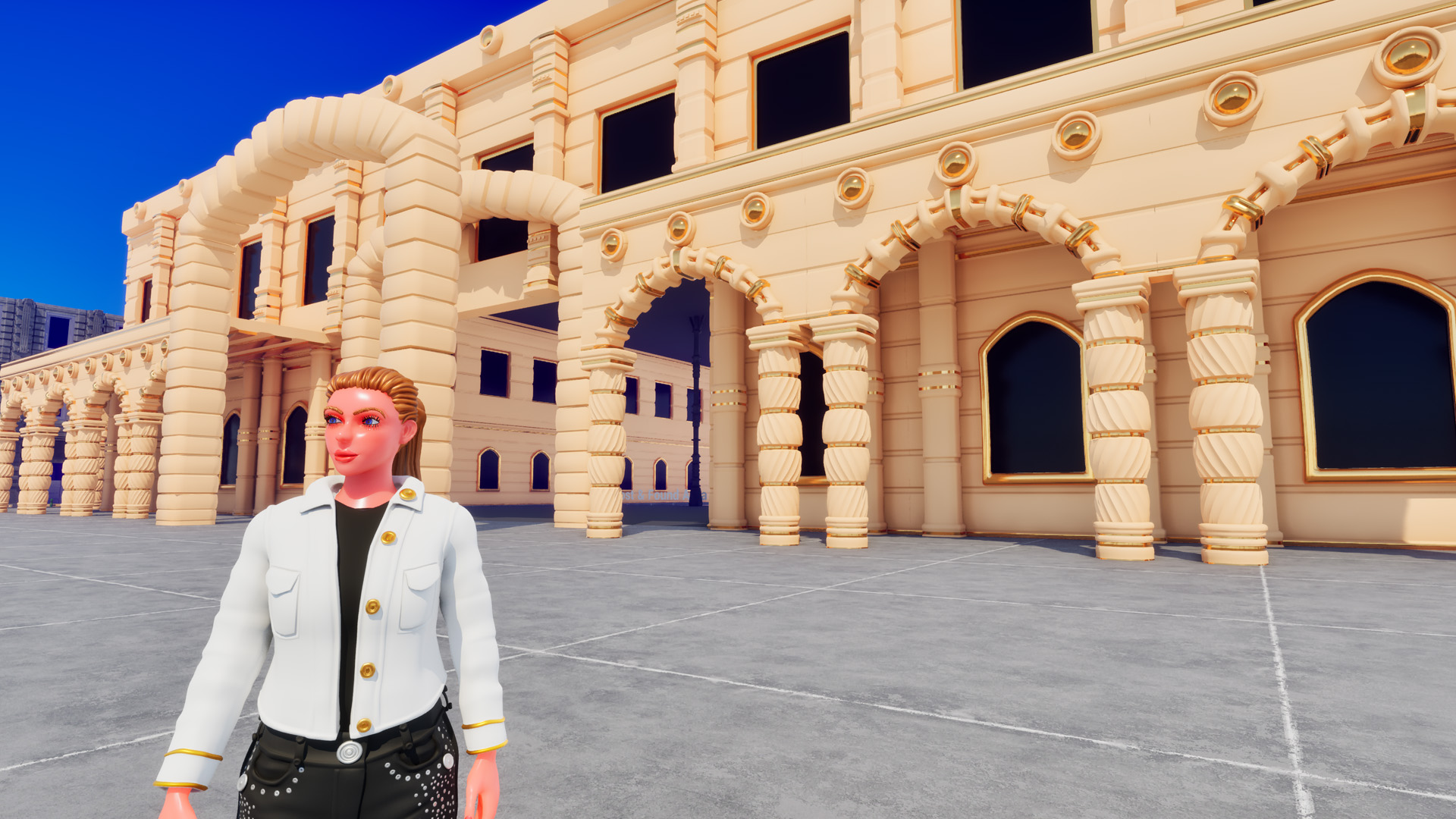 Unreal Engine in-game screenshot of the North Train Station from Goldanniyatech