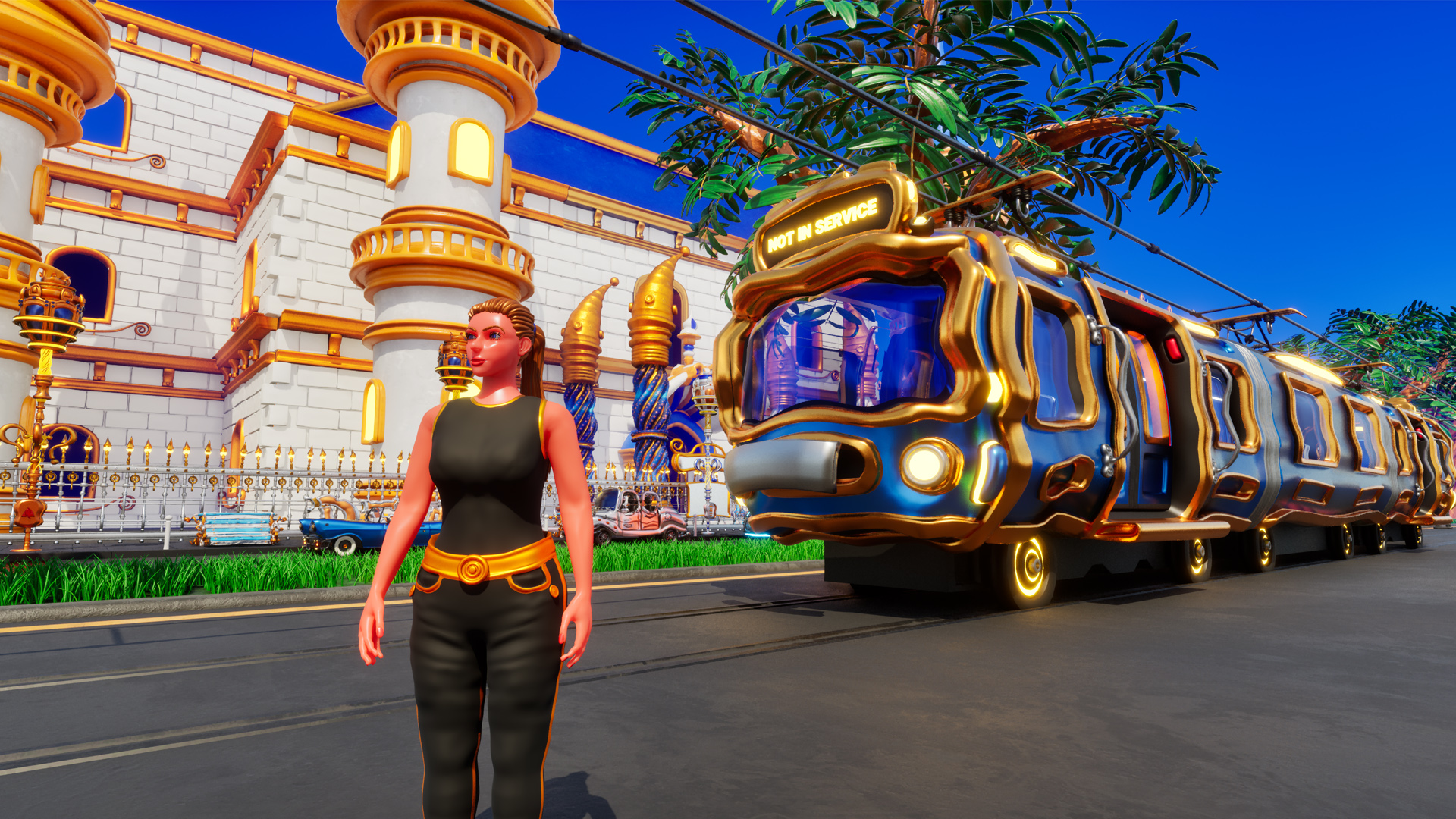The Amber Car from the game Goldanniyatech
